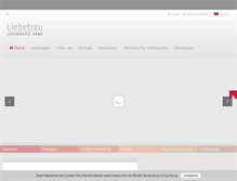 Tablet Screenshot of liebetrau-listservice.de
